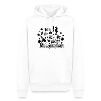 Ich bin eine kleine Meerjungfrau - Männer Premium Bio Hoodie - Weiß - Vorne - Nico (187cm)
