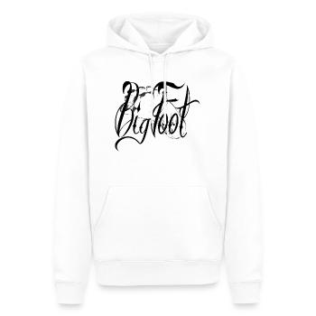 BIGFOOT - Men’s Premium Organic Hoodie - white - Front - Nico (187cm)