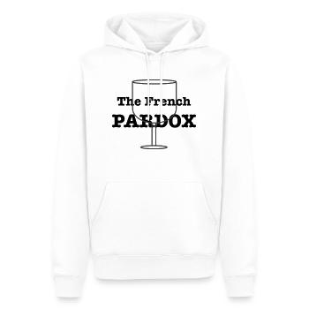 The French Pardox - Men’s Premium Organic Hoodie - white - Front - Nico (187cm)