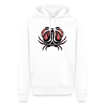 Krebs - Männer Premium Bio Hoodie - Weiß - Vorne - Nico (187cm)