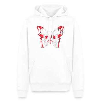 Canada, pays, drapeau, états officiels, continent - Sweat à capuche Premium bio Homme - blanc - Devant - Nico (187cm)