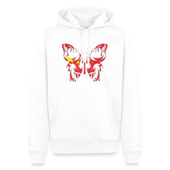 Chine Pays Drapeau États officiels Continent - Sweat à capuche Premium bio Homme - blanc - Devant - Nico (187cm)