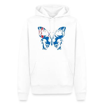 Drapeau des États officiels de l’Australie - Sweat à capuche Premium bio Homme - blanc - Devant - Nico (187cm)