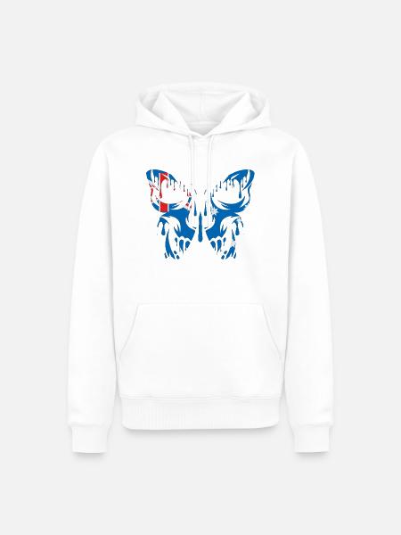 Flag of Australia Official States - Men’s Premium Organic Hoodie - white