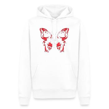 Drapeau de la Suisse États officiels Continent - Sweat à capuche Premium bio Homme - blanc - Devant - Nico (187cm)