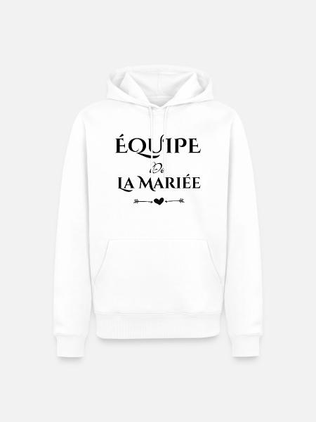 Braut-Braut-Braut-Team - Männer Premium Bio Hoodie - Weiß