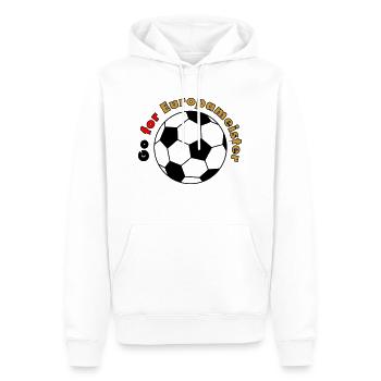 Go for Europameister - Männer Premium Bio Hoodie - Weiß - Vorne - Nico (187cm)