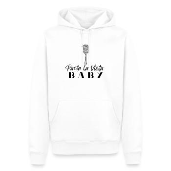 Pasta La Vista Baby - Männer Premium Bio Hoodie - Weiß - Vorne - Nico (187cm)