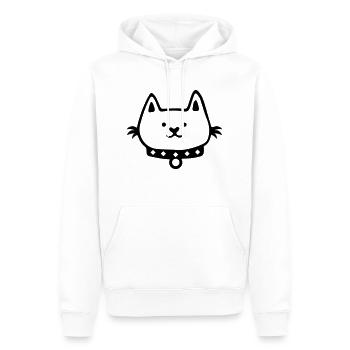 Cat Comic - Men’s Premium Organic Hoodie - white - Front - Nico (187cm)