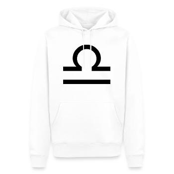 Sternzeichen Waage, exklusives T-Shirt Design - Männer Premium Bio Hoodie - Weiß - Vorne - Nico (187cm)