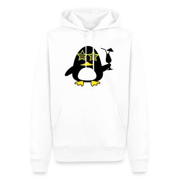 beach duck - Männer Premium Bio Hoodie - Weiß - Vorne - Nico (187cm)