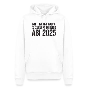 Abi KI 2025 - Men’s Premium Organic Hoodie - white - Front - Nico (187cm)