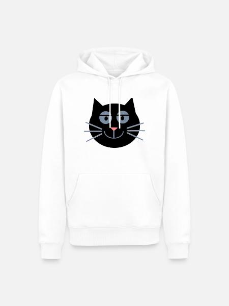 Katze (Schlafzimmerblick) - Men’s Premium Organic Hoodie - white