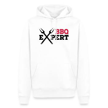 Grill - Männer Premium Bio Hoodie - Weiß - Vorne - Nico (187cm)