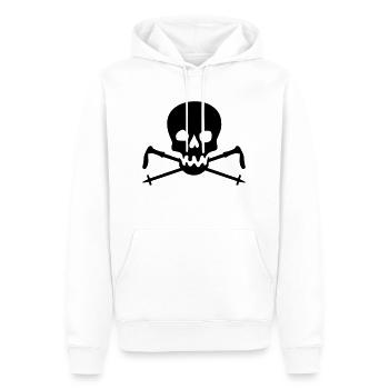 Nordic Walking - Männer Premium Bio Hoodie - Weiß - Vorne - Nico (187cm)
