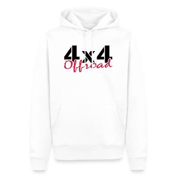 offroad - Männer Premium Bio Hoodie - Weiß - Vorne - Nico (187cm)