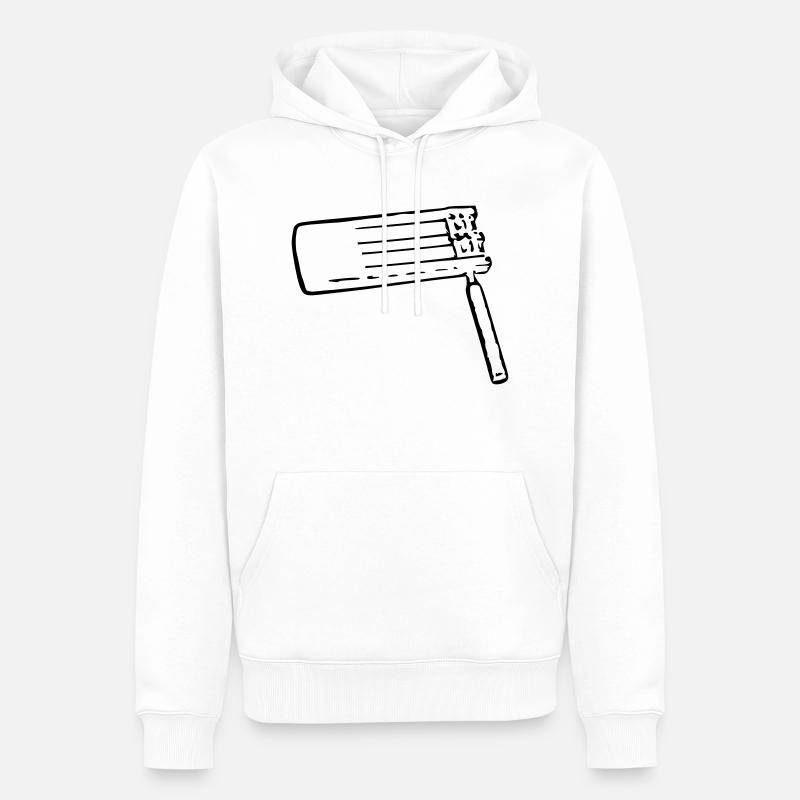 Rätsche - Männer Premium Bio Hoodie - Weiß