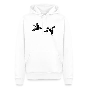 Vögel - Männer Premium Bio Hoodie - Weiß - Vorne - Nico (187cm)