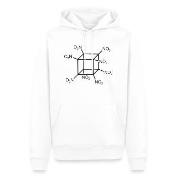 octanitrocubane explosives - Men’s Premium Organic Hoodie - white - Front - Nico (187cm)