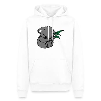 Koala - Männer Premium Bio Hoodie - Weiß - Vorne - Nico (187cm)