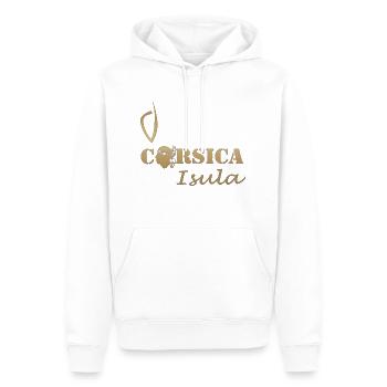 corse - Männer Premium Bio Hoodie - Weiß - Vorne - Nico (187cm)