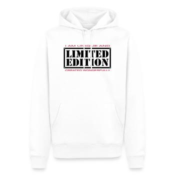 Limited Edition (JESUS-shirts) - Männer Premium Bio Hoodie - Weiß - Vorne - Nico (187cm)