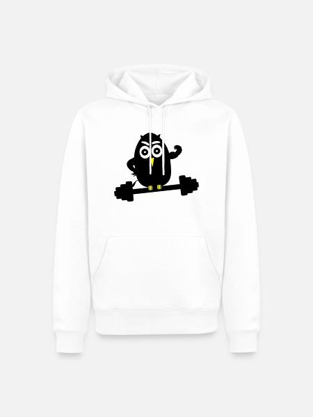 body_building_1 - Männer Premium Bio Hoodie - Weiß