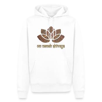 mantra om namah shivaya e 22 - Männer Premium Bio Hoodie - Weiß - Vorne - Nico (187cm)