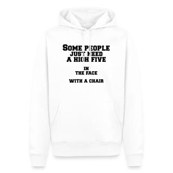some people - Männer Premium Bio Hoodie - Weiß - Vorne - Nico (187cm)