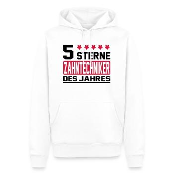 zahntechniker - Männer Premium Bio Hoodie - Weiß - Vorne - Nico (187cm)
