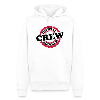 Cool Official Crew Member Stamp - Sweat à capuche Premium bio Homme - blanc - Devant - Nico (187cm)