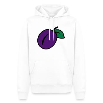 Prune - Sweat à capuche Premium bio Homme - blanc - Devant - Nico (187cm)