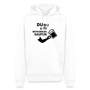 Mallorca - JGA - Party - Männer Premium Bio Hoodie - Weiß - Vorne - Nico (187cm)