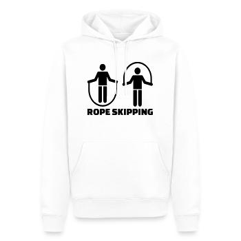Seilspringen - Männer Premium Bio Hoodie - Weiß - Vorne - Nico (187cm)