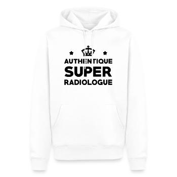 Radiologue / Radiologie / Radio / Docteur Médecin - Sweat à capuche Premium bio Homme - blanc - Devant - Nico (187cm)