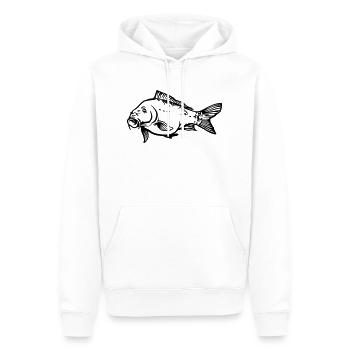 karfen4 - Männer Premium Bio Hoodie - Weiß - Vorne - Nico (187cm)