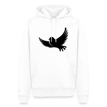 vogel - Sweat à capuche Premium bio Homme - blanc - Devant - Nico (187cm)