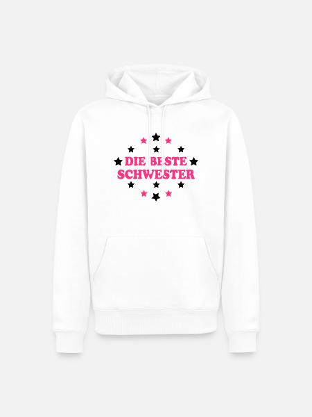 Die beste schwester - Men’s Premium Organic Hoodie - white