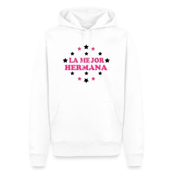 La mejor hermana - Männer Premium Bio Hoodie - Weiß - Vorne - Nico (187cm)