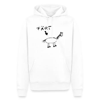 Färt - Männer Premium Bio Hoodie - Weiß - Vorne - Nico (187cm)