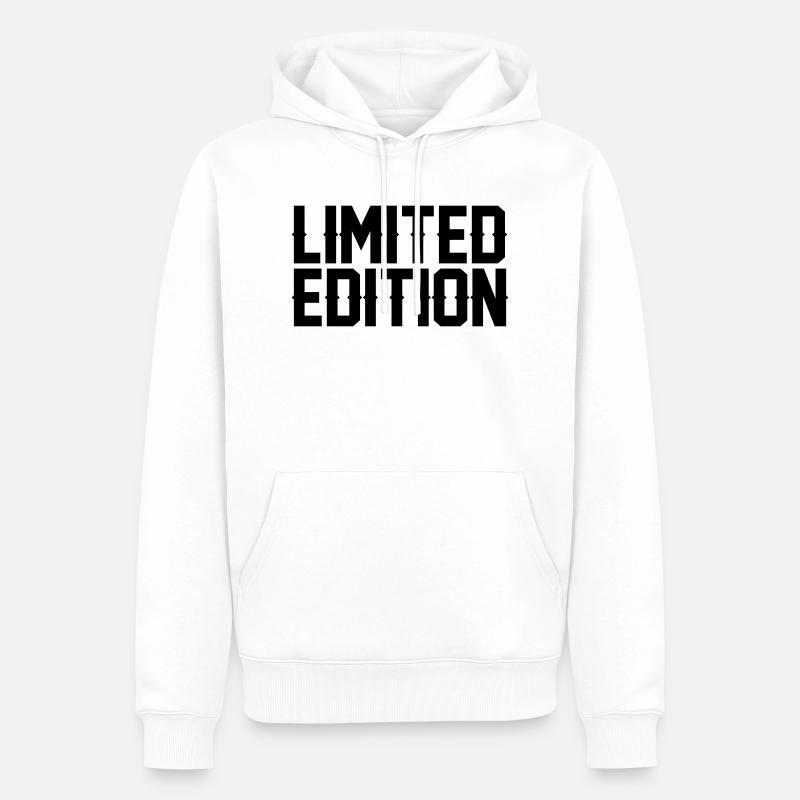 Édition limitée - Sweat à capuche Premium bio Homme - blanc