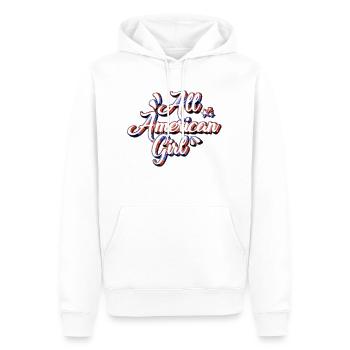 All American Girl - Men’s Premium Organic Hoodie - white - Front - Nico (187cm)