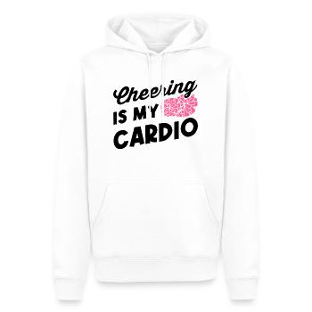 Cheering Is My Cardio Cheerleading Cheerleader Gym - Männer Premium Bio Hoodie - Weiß - Vorne - Nico (187cm)