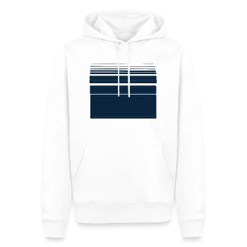 Shapes and Lines - Männer Premium Bio Hoodie - Weiß - Vorne - Nico (187cm)