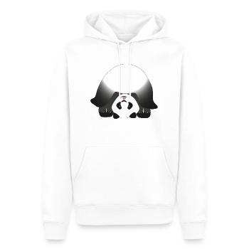 Doigts de panda - Sweat à capuche Premium bio Homme - blanc - Devant - Nico (187cm)