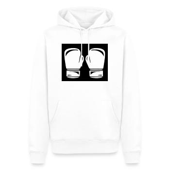 boxing - Männer Premium Bio Hoodie - Weiß - Vorne - Nico (187cm)