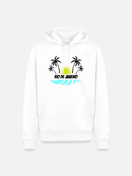 Rio de Janeiro - Men’s Premium Organic Hoodie - white