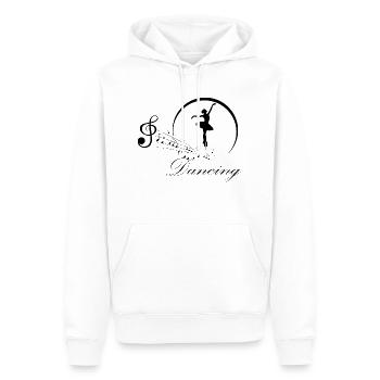Dancing Dance Music - Men’s Premium Organic Hoodie - white - Front - Nico (187cm)