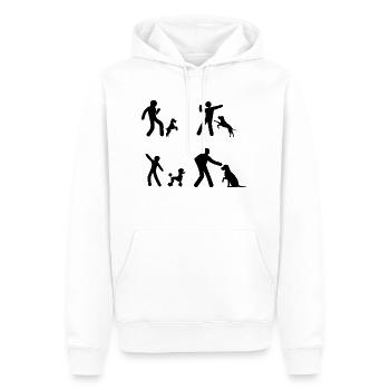 Dancing Dance Music - Männer Premium Bio Hoodie - Weiß - Vorne - Nico (187cm)