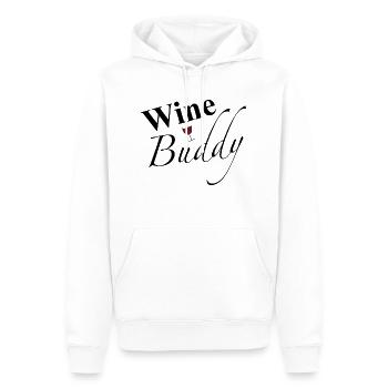 Wein - Männer Premium Bio Hoodie - Weiß - Vorne - Nico (187cm)